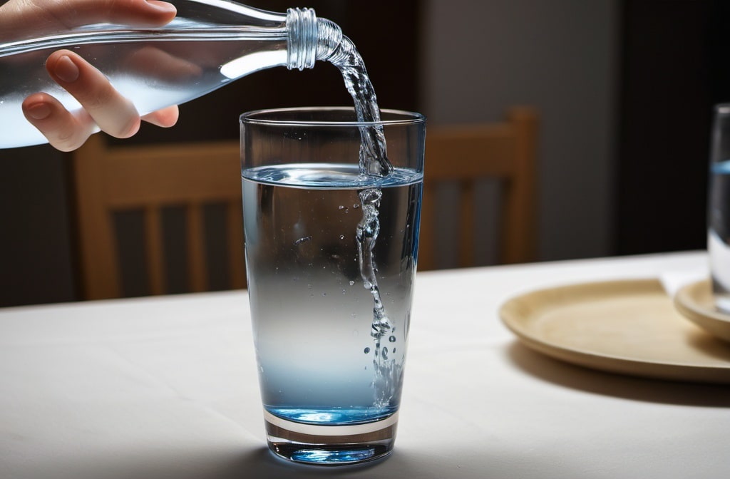Drinking water before meals