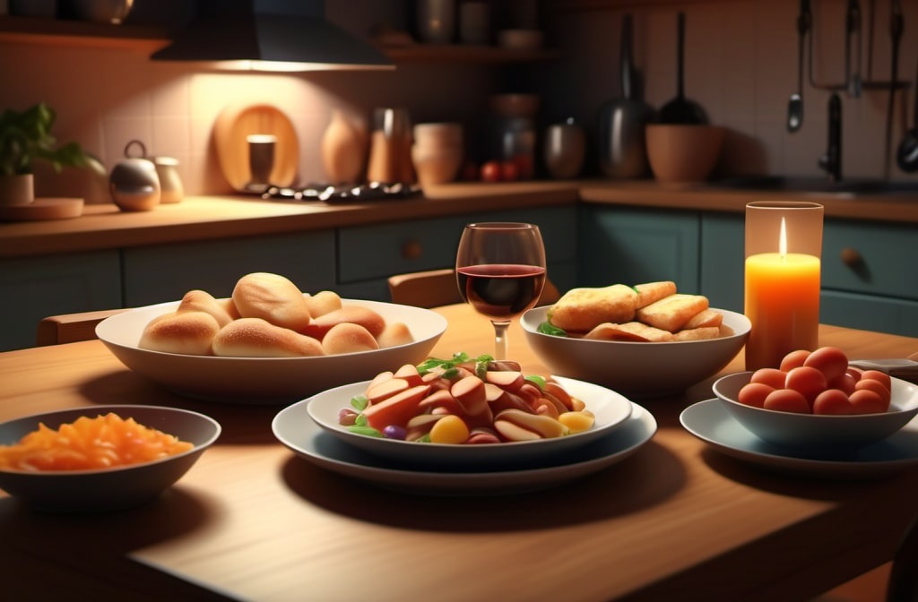 Late night dinner before bed