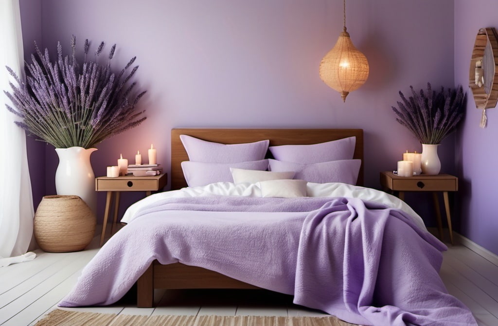 Lavander in beedroom helping sleep