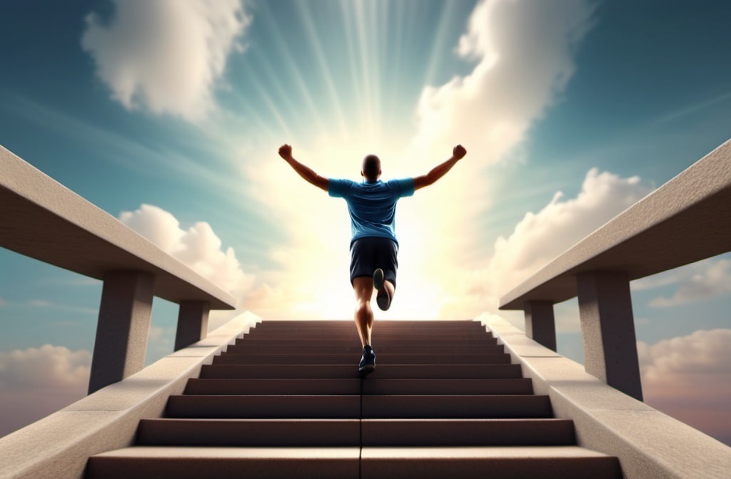 Man achieved 10000 steps daily