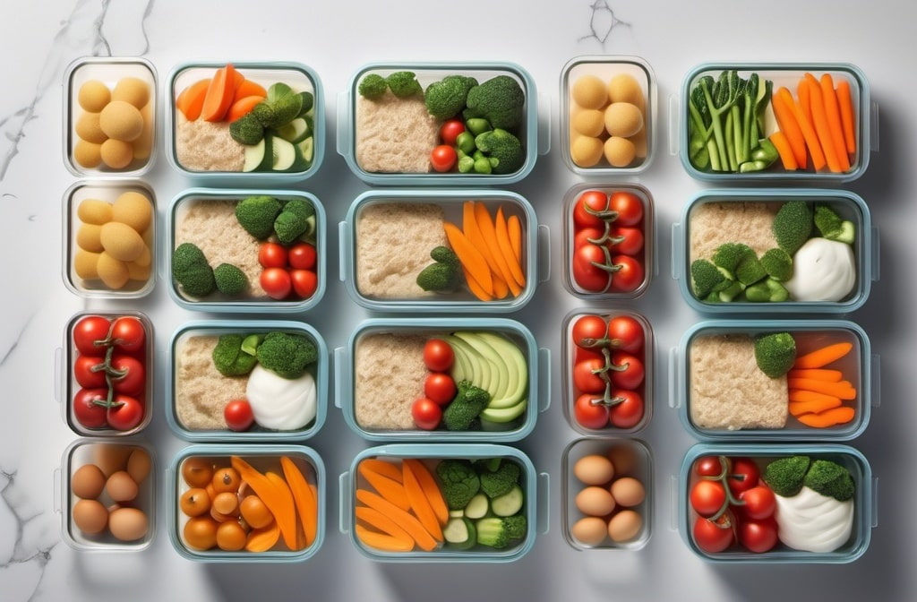 Meals are planned and sorted in boxes