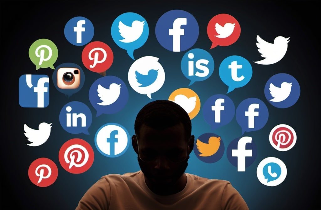 Man making break from social media